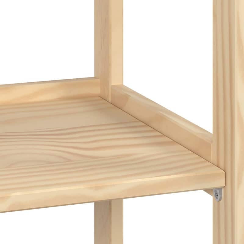 Jela Solid Wood 3 Shelf Unassembled Pantry Shelving - Unfinished