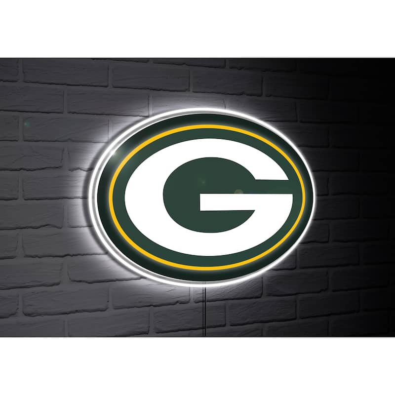 Green Bay Packers Team Logo LED Wall Decor Lighted Sign