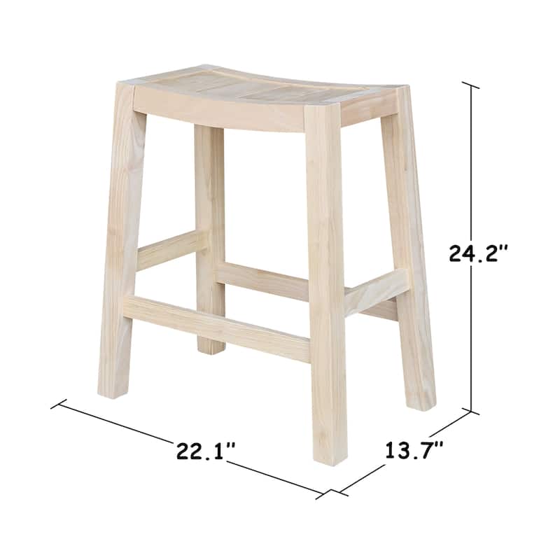 Solid Wood Ranch Stool