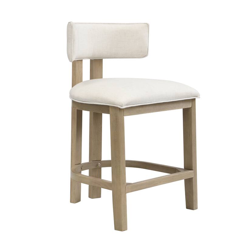 Christopher Knight Home - Dovey Contemporary Upholstered 26-Inch Counter Stool Set of 2 with Rubberwood Frame