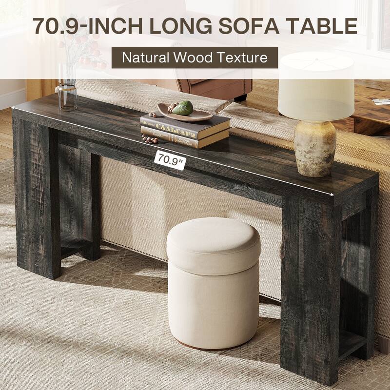 70.9 Inches Extra Long Console Table for Living Room, Hallway