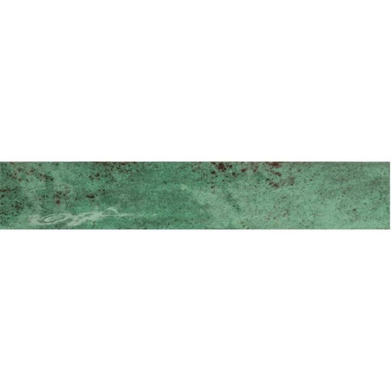 The Tile Life Ibiza 2x10 Green Ceramic Wall Tile