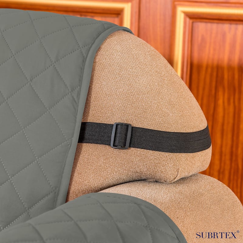 Subrtex XL Sofa Reversible Couch Cover Quilted Slipcover Furniture Protector
