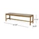 preview thumbnail 3 of 12, Cambria Wicker Bench by Christopher Knight Home