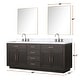 preview thumbnail 111 of 119, Lexora Abbey Bath Vanity and Carrara Marble Top
