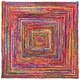 preview thumbnail 13 of 118, SAFAVIEH Georgine Handmade Braided Bohemian Cotton Rug 6' Square - Red/Multi - Square