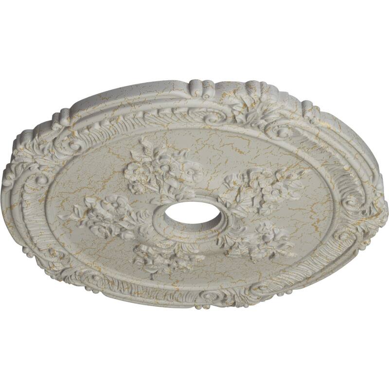 26"OD x 3 3/4"ID x 1 1/2"P Attica with Rose Ceiling Medallion
