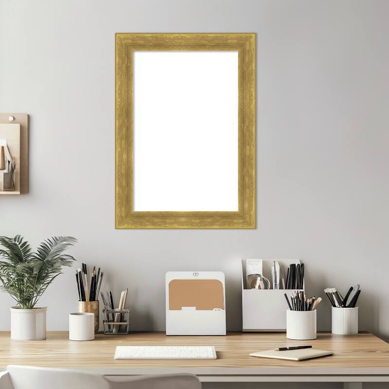 Amanti Art Angled Bronze Framed Dry Erase Magnetic Board