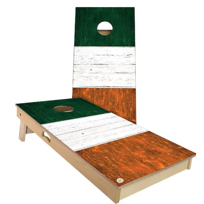 Ireland Flag Outdoor Cornhole Board Set
