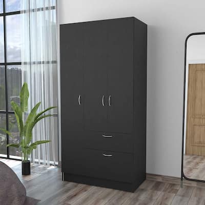 FM Furniture Ramblas Armoire, Two Cabinets, One Drawer - N/A