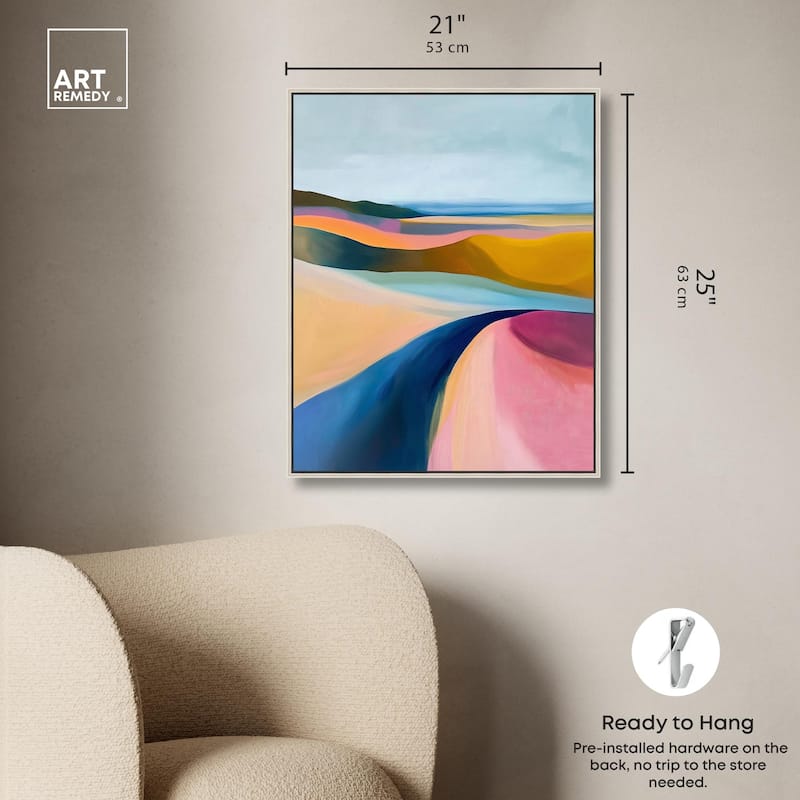 Colorful Dunes I Canvas by Art Remedy