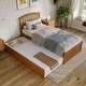 preview thumbnail 63 of 84, Richmond Solid Wood Platform Bed with Footboard & Twin XL Trundle