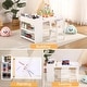 preview thumbnail 2 of 11, GIMMYFIVE Kids Art Table with 2 Chairs