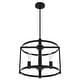 preview thumbnail 11 of 17, Hunter Astwood 18" 4-Light Chandelier, Caged, Kitchen Island, Dining Room, Entry - Transitional, Art-Deco, Contemporary