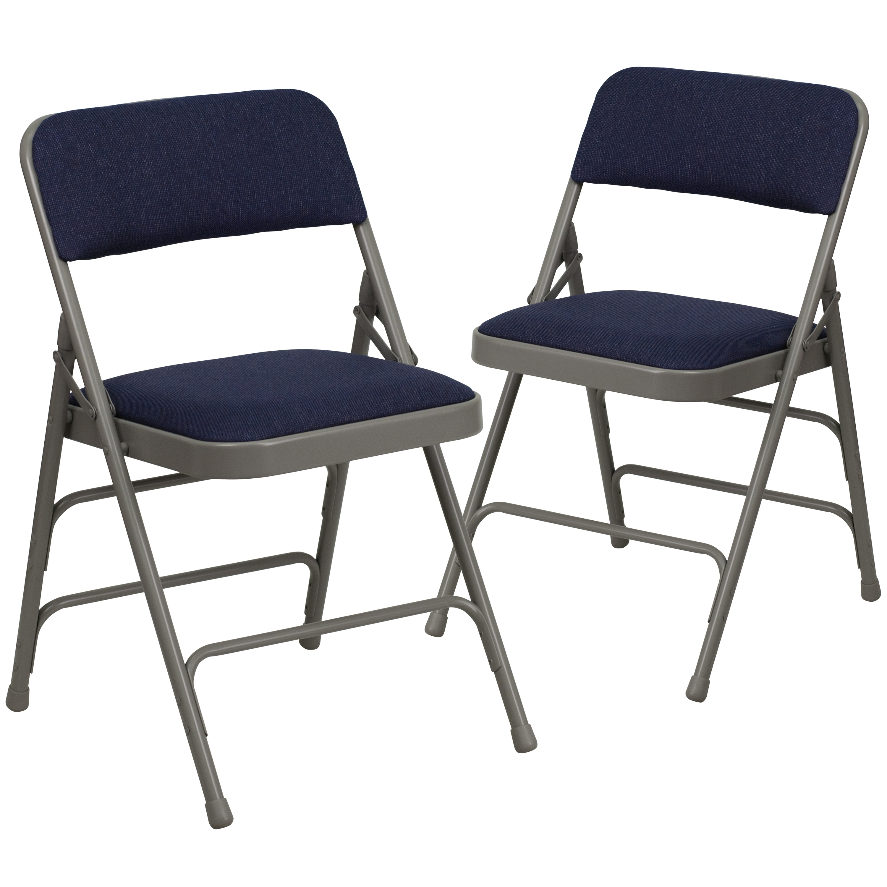 Metal folding chairs with sales padded seats
