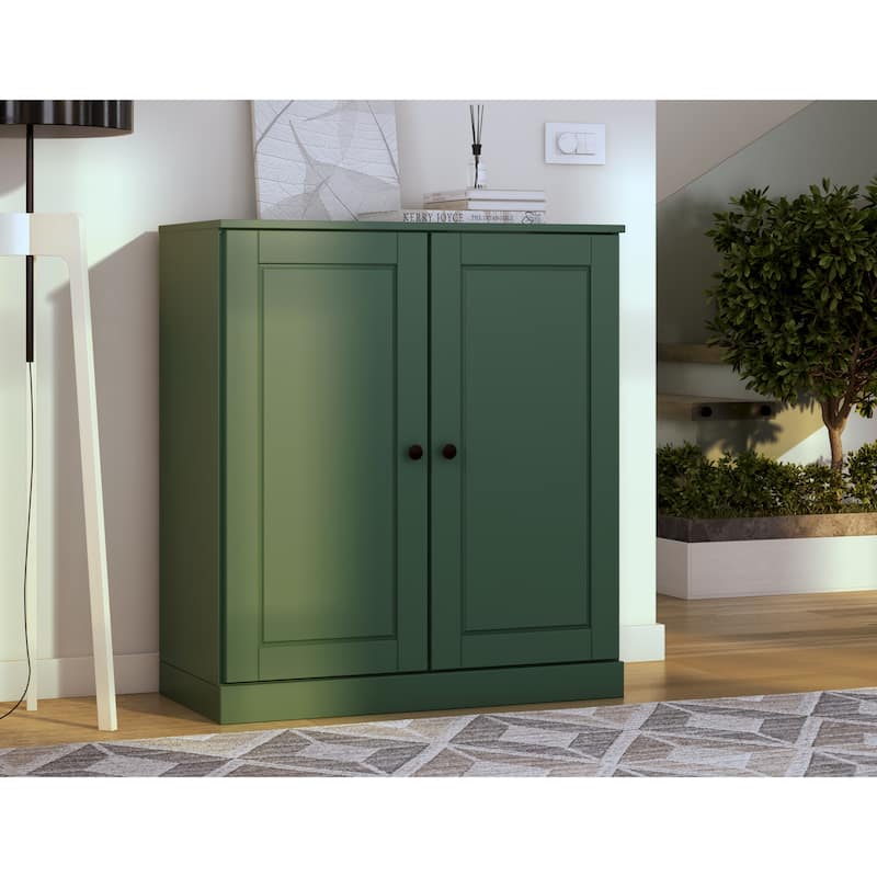 Palace Imports 100% Solid Wood 3-Shelf Bookcase, Adjustable Shelves, 32" Wide, 35.75" Tall