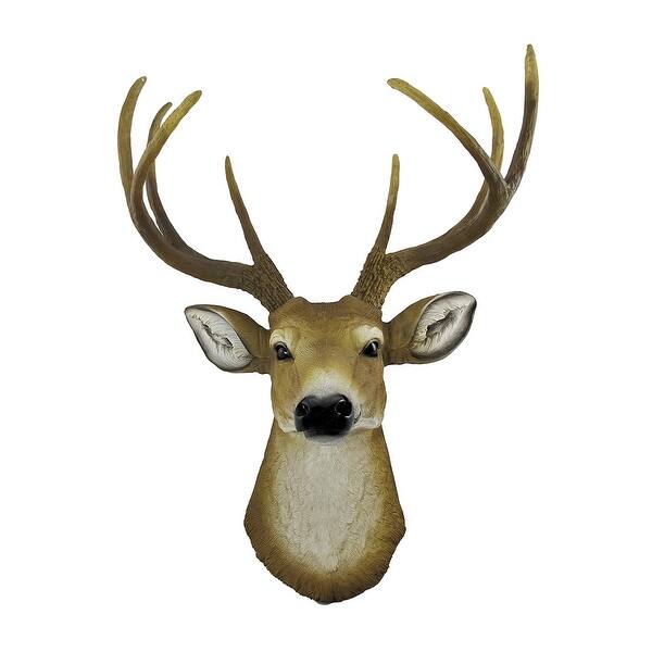 Shop Lifelike Faux 8 Point Buck Deer Head Bust Wall Mount Hanging