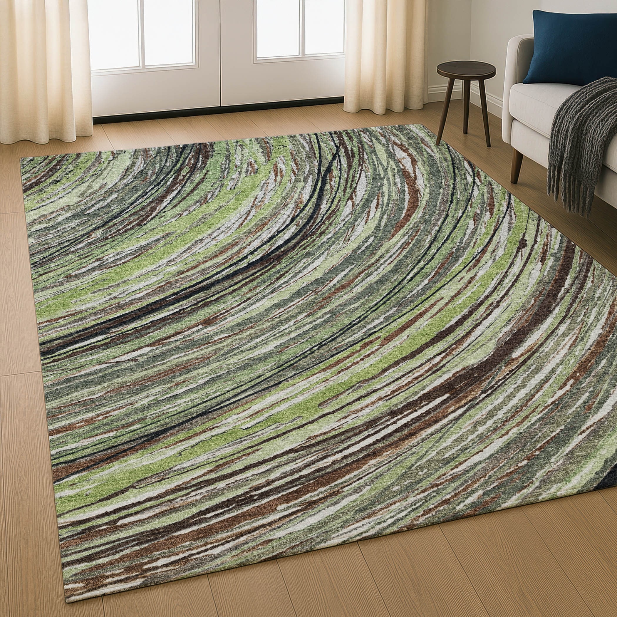 Premium Washable Super Soft Contemporary Horizon Mayfield Rug
