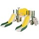 preview thumbnail 8 of 7, 7 in 1 Toddler Slide Playset, Kids Climbers Playground with Double Slides, Arch Tunnel, Ring Toss and Basketball Hoop