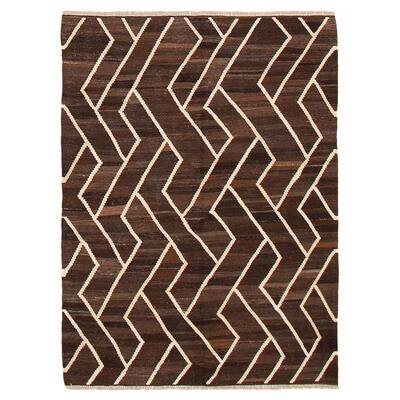 Sivas Brown Kilim 4'8" x 6'3" - 4'8 x 6'3