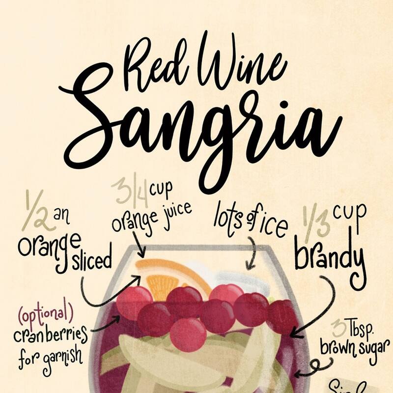 Red Wine Sangria Black Framed Print Wall Art Bed Bath & Beyond 39740418