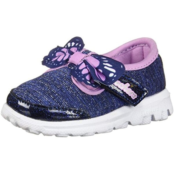 infant girl navy blue shoes