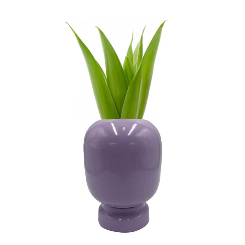 8 Inch Tall Decorative Handmade Iron Modern Round Flower Vase