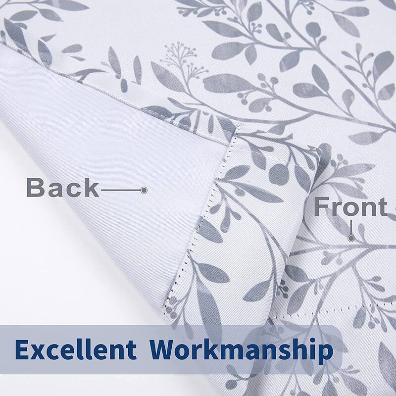 DriftAway Darby Branch Botanical Natural Printed Pattern Window Curtain Valance - 52" width x 18" length