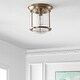 preview thumbnail 3 of 24, Orbe 10.25" Metal/Glass LED Flush Mount, by JONATHAN Y
