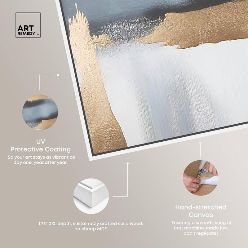 Visual Gold Vortex I Canvas Set of 2 by Art Remedy