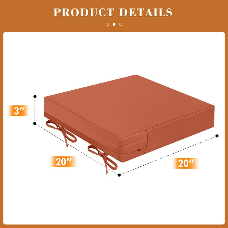 Outdoor Seat Waterproof Chair Cushion for Patio Furniture