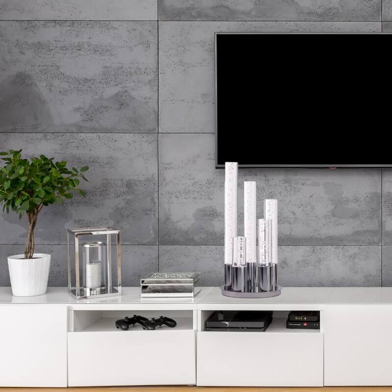 Crystal Cylinders LED Table Lamp