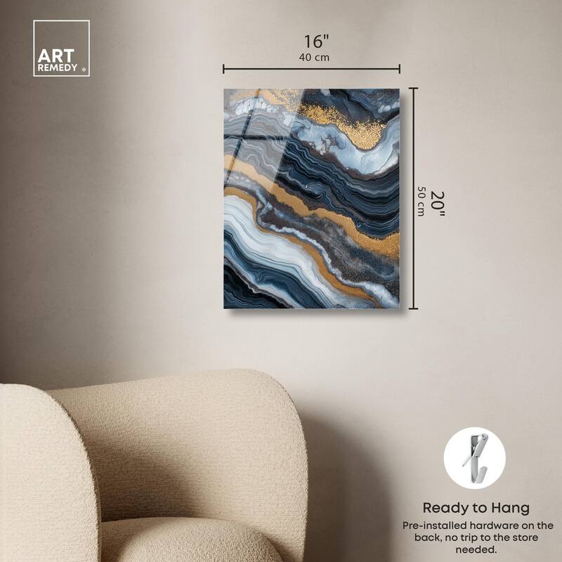 Acrylic Flow I Acrylic by Art Remedy, Ready to Hang