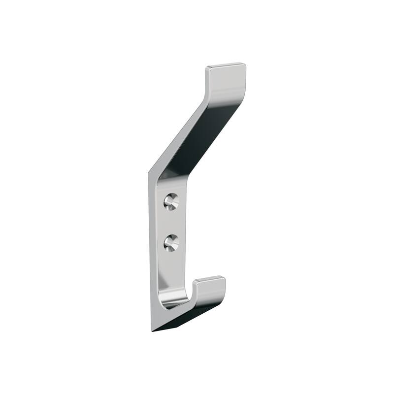 Amerock Emerge Double Prong Decorative Wall Hook - Polished Chrome