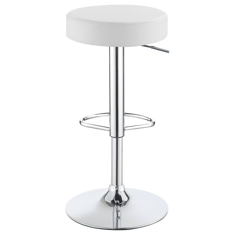 29" Adjustable Bar Stool Chrome and Black