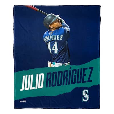 MLB Seattle Mariners Player Julio Rodriguez Silk Touch Throw Blanket