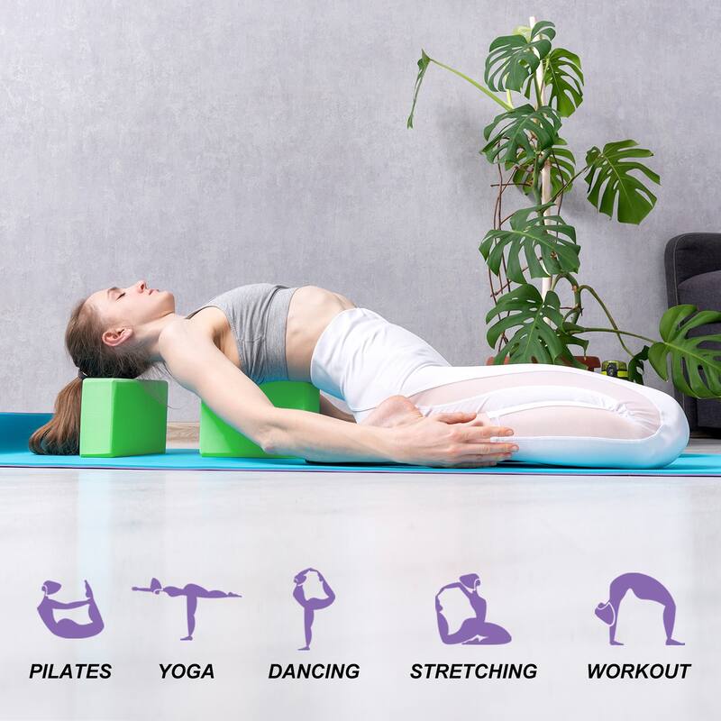 9Pcs Yoga Blocks EVA Foam Non-Slip High-Density Dance Bricks Bulk 9 Colors