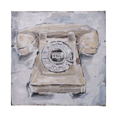 Retro Phone II (41 x 41) Canvas Art Print