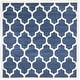 preview thumbnail 60 of 127, SAFAVIEH Amherst Erma Modern Rug 7' Square - Navy/Beige - Square