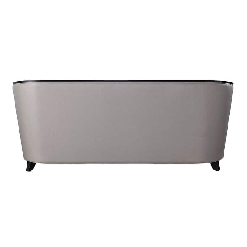 Revelle Beige and Black Loveseat with 2-Pillow