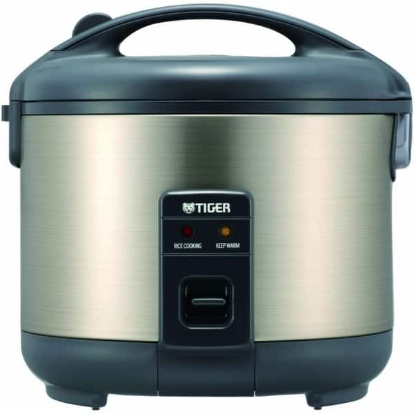 Tiger JNPS18UHU 10Cup Rice Cooker and Warmer, Stainless Steel Gray