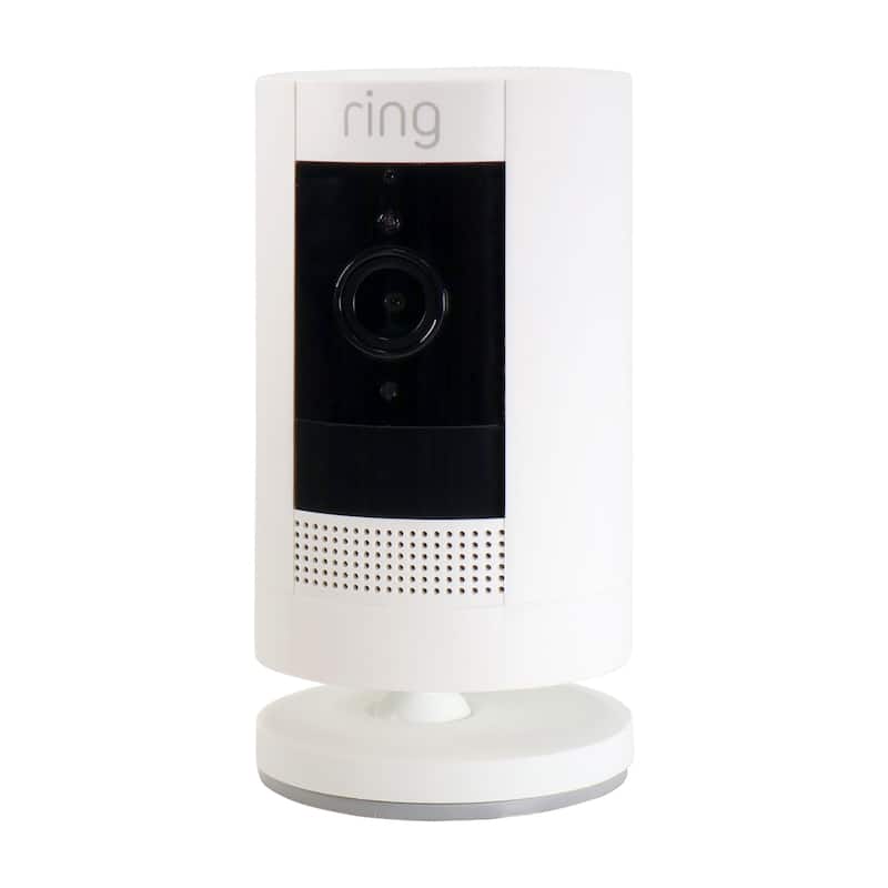 Ring Outdoor Cam Stick Up Indoor/Outdoor Wireless 1080p Security Camera - White - White