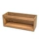 preview thumbnail 2 of 1, Teak VHS Cassette/paperback Book Rack - 15" W x 6" H x 5-1/4" D