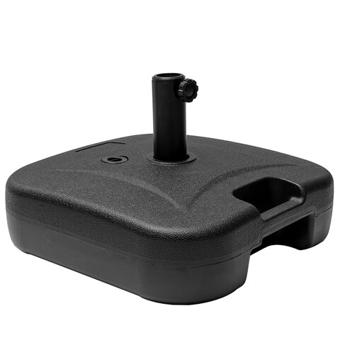 Heavy Duty Patio Market Umbrella Base Water/Sand Filled Stand Square By Crestlive Products - 17.7" L x17.7" W x 14.6" H