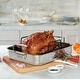preview thumbnail 5 of 3, Viking 3-Ply Roasting Pan with Nonstick Rack, 16 X 13 X 3, Mirror Finish - 16x13x3