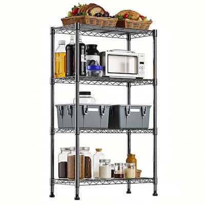 1000 lbs Storage Shelving Steel Heavy Duty 4-Tier Utility Shelving Unit Steel Organizer Wire Rack for Home,Kitchen