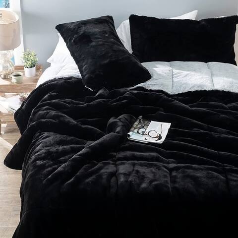 Chunky Panda Orca Bunny - Coma Inducer® Comforter Set - USA Leightweight Filled - Frosted Black