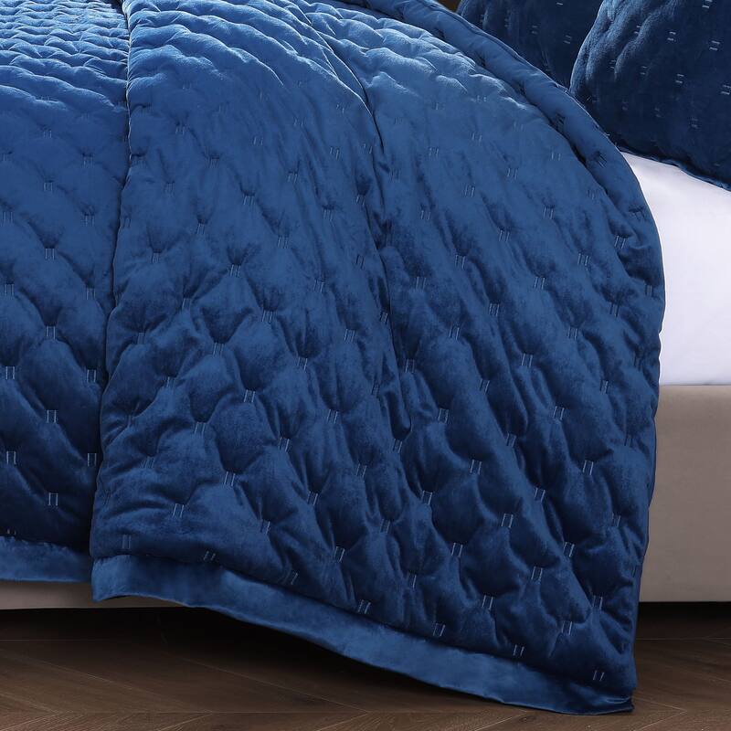 Bebejan 3 Piece Velvet Comforter Set