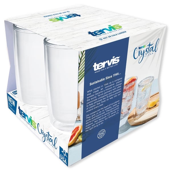 Tervis Crystal Clear Tabletop Made in USA Double Walled Insulated Travel  Tumbler, Classic - Bed Bath & Beyond - 40123147