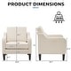 preview thumbnail 91 of 133, VINGLI Mid Century Modern Fabric Accent Chair